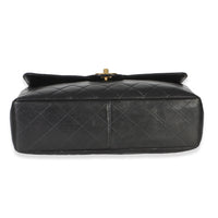 Chanel Vintage 24k Black Quilted Lambskin Jumbo XL Maxi Flap Bag Handbag 6