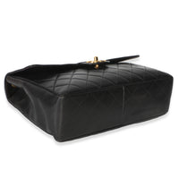 Chanel Vintage 24k Black Quilted Lambskin Jumbo XL Maxi Flap Bag Handbag 8