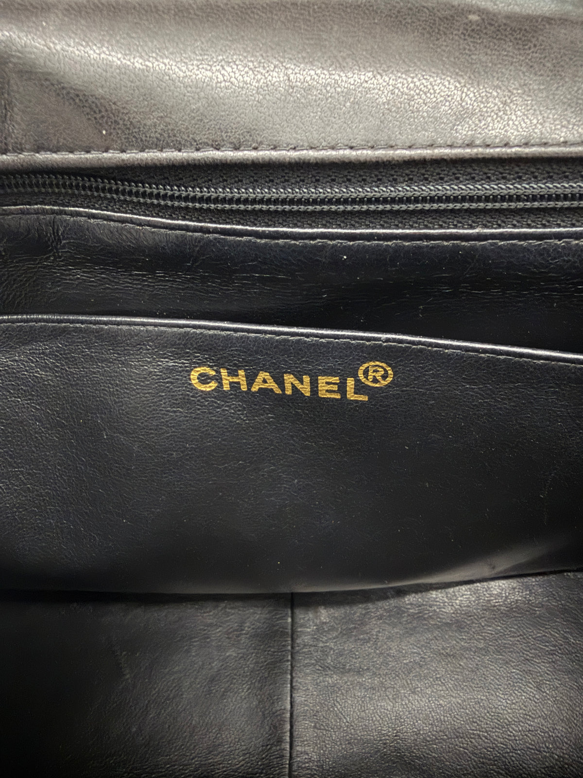 Chanel Vintage 24k Black Quilted Lambskin Jumbo XL Maxi Flap Bag Handbag ad4