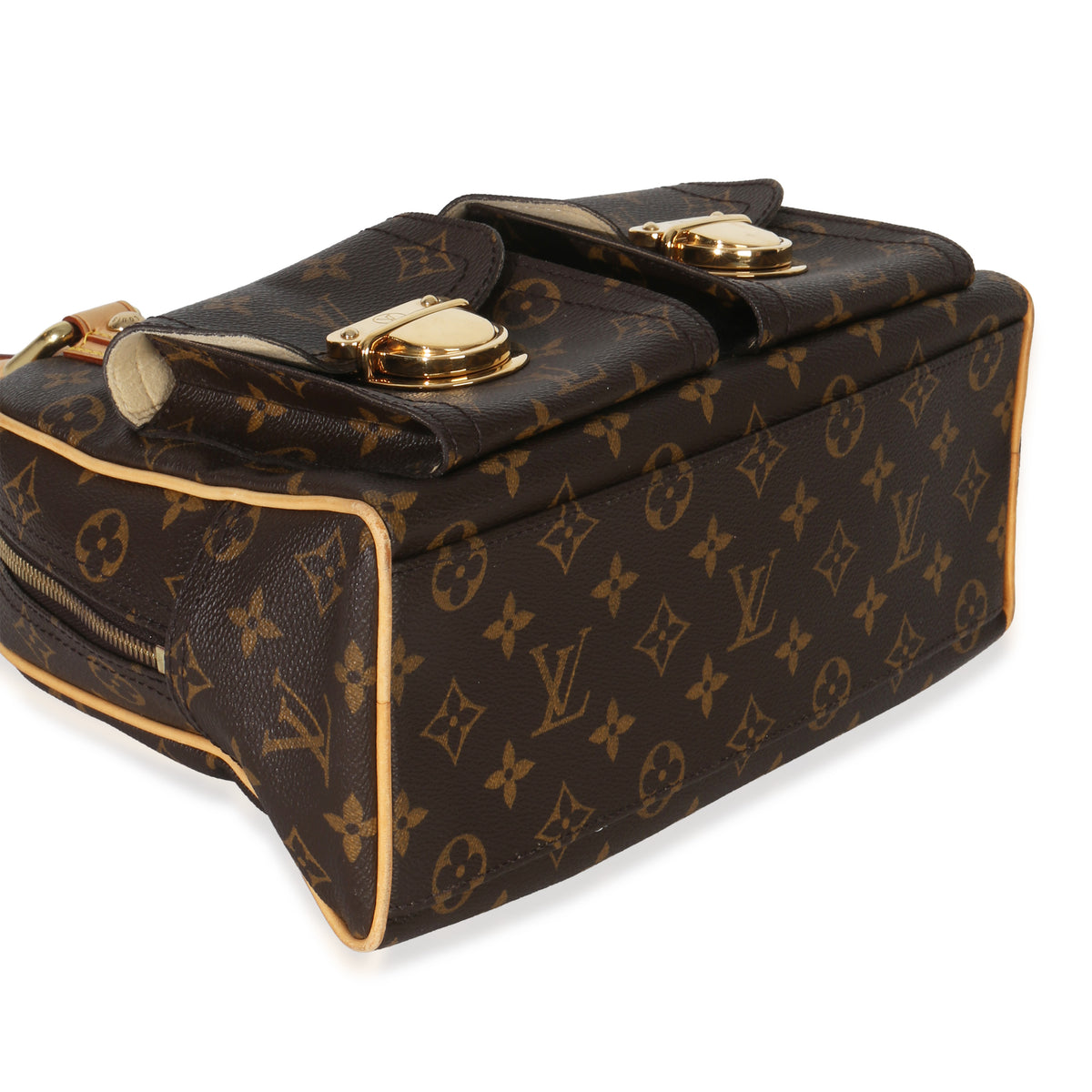 Louis Vuitton Monogram Canvas Manhattan PM Handbag clasp