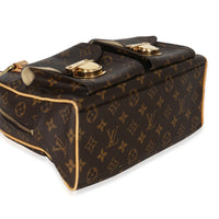 Louis Vuitton Monogram Canvas Manhattan PM Handbag clasp
