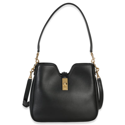 Celine Black Smooth Calfskin Small Camille 16 Soft Shoulder Bag Handbag id