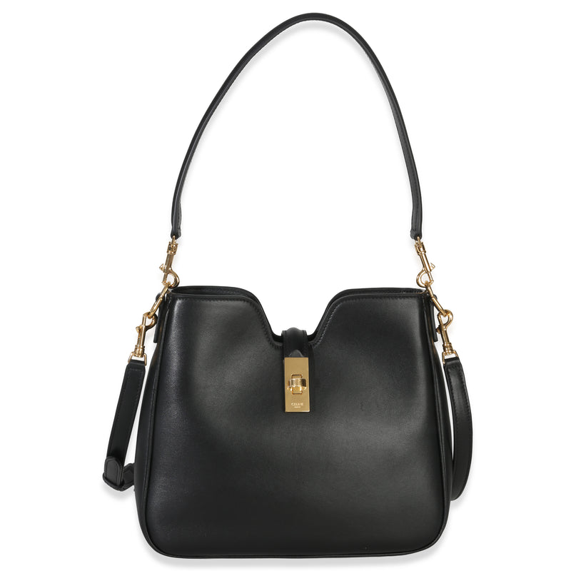 Celine Black Smooth Calfskin Small Camille 16 Soft Shoulder Bag Handbag id