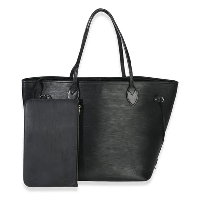 Louis Vuitton Black Epi Neverfull MM Handbag fv