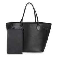 Louis Vuitton Black Epi Neverfull MM Handbag id