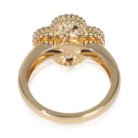 Van Cleef & Arpels Yellow Gold Diamond Vintage Alhambra Ring pv
