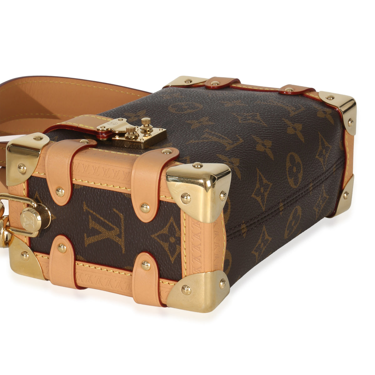 Louis Vuitton Monogram Canvas Side Trunk PM Handbag clasp