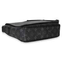 Louis Vuitton Monogram Eclipse Canvas District PM Handbag clasp