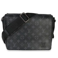 Louis Vuitton Monogram Eclipse Canvas District PM Handbag fv