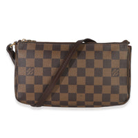 Louis Vuitton Damier Ebene Canvas Pochette Accessoires NM Handbag fv