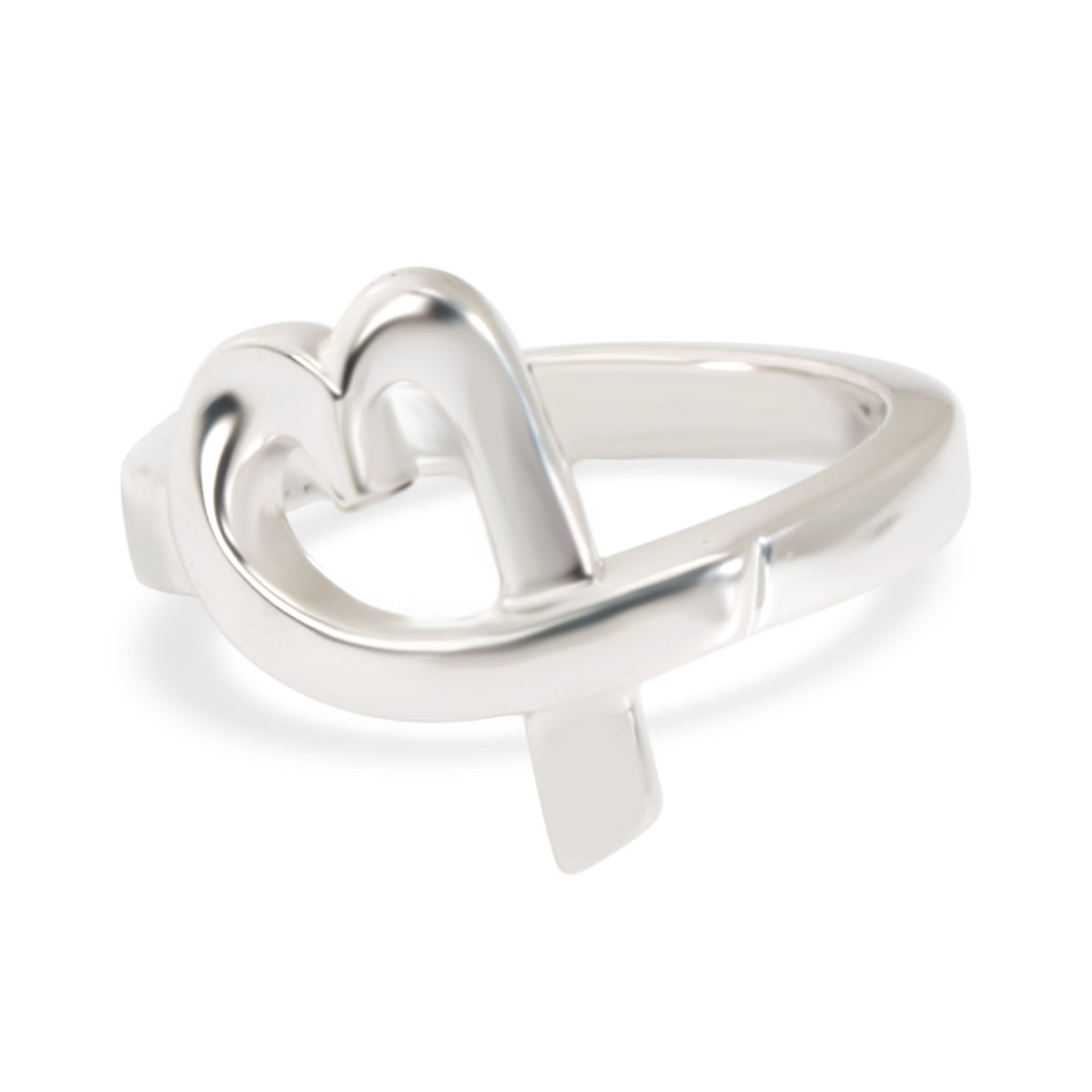 Tiffany & Co. Sterling Silver  Paloma Picasso Loving Heart Ring fv