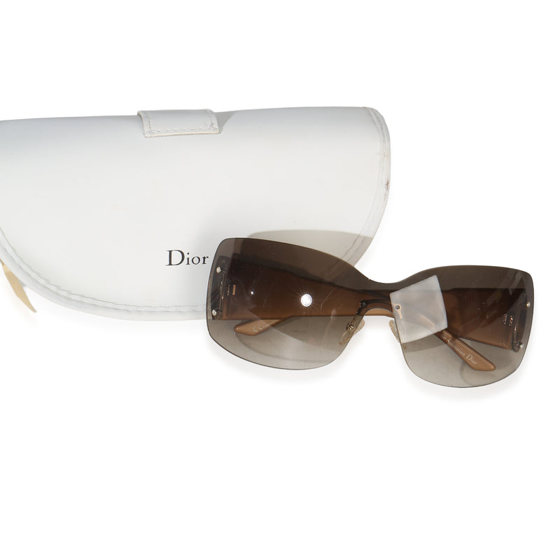 Christian Dior Tortoise Acetate Ethnidior Jeweled Rimless Square Sunglaseses id