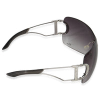 Christian Dior Diorly Crystal Logo Rimless Oversize Shield Sunglasses bv