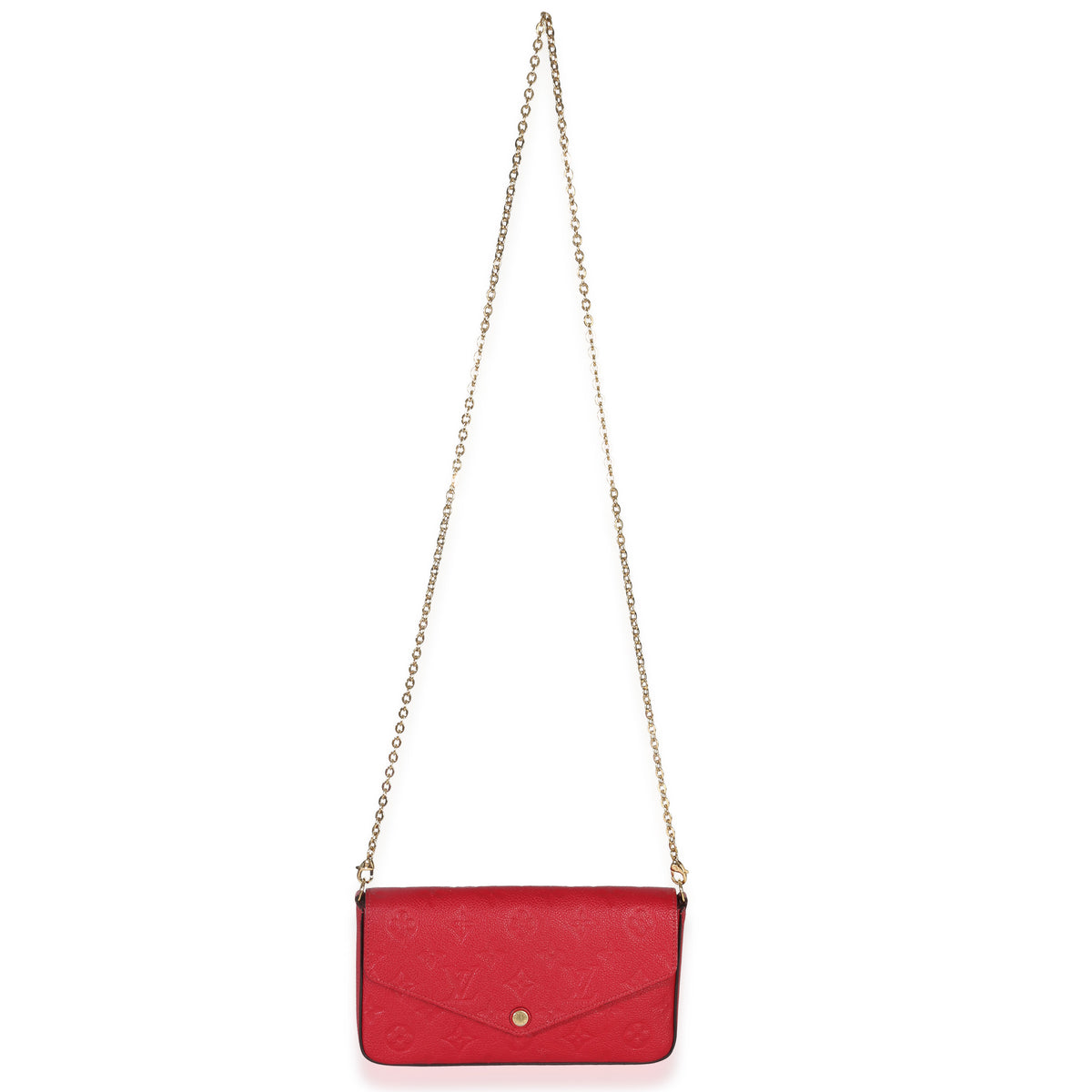 Louis Vuitton Scarlet Monogram Empreinte Félicie Pochette Handbag av