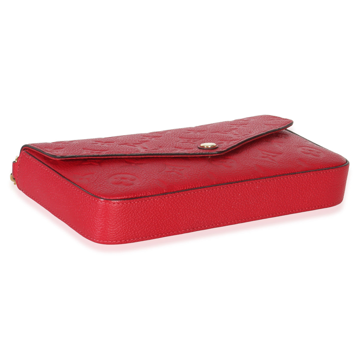 Louis Vuitton Scarlet Monogram Empreinte Félicie Pochette Handbag clasp