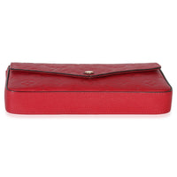 Louis Vuitton Scarlet Monogram Empreinte Félicie Pochette Handbag stamp