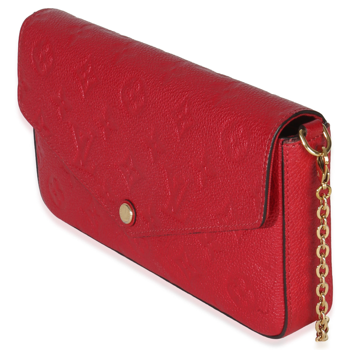 Louis Vuitton Scarlet Monogram Empreinte Félicie Pochette Handbag sv