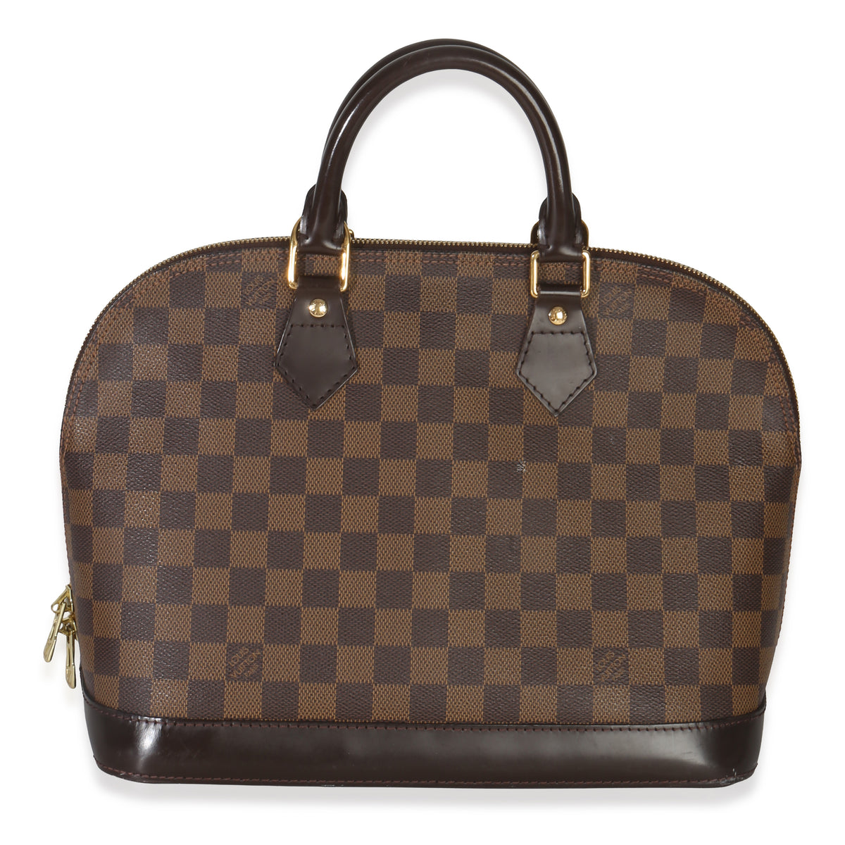 Louis Vuitton Damier Ebene Canvas Alma PM Handbag fv