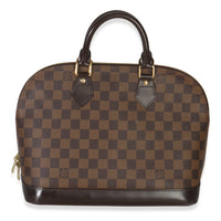 Louis Vuitton Damier Ebene Canvas Alma PM Handbag fv