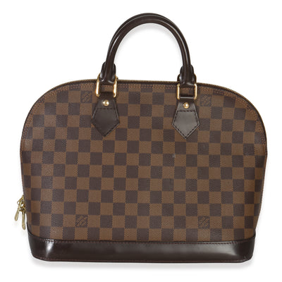 Louis Vuitton Damier Ebene Canvas Alma PM Handbag fv