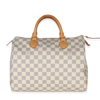 Louis Vuitton Damier Azur Canvas Speedy Bandouliere 30 Handbag id