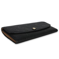 Louis Vuitton Black Dune Monogram Empreinte Emilie Wallet Wallet box