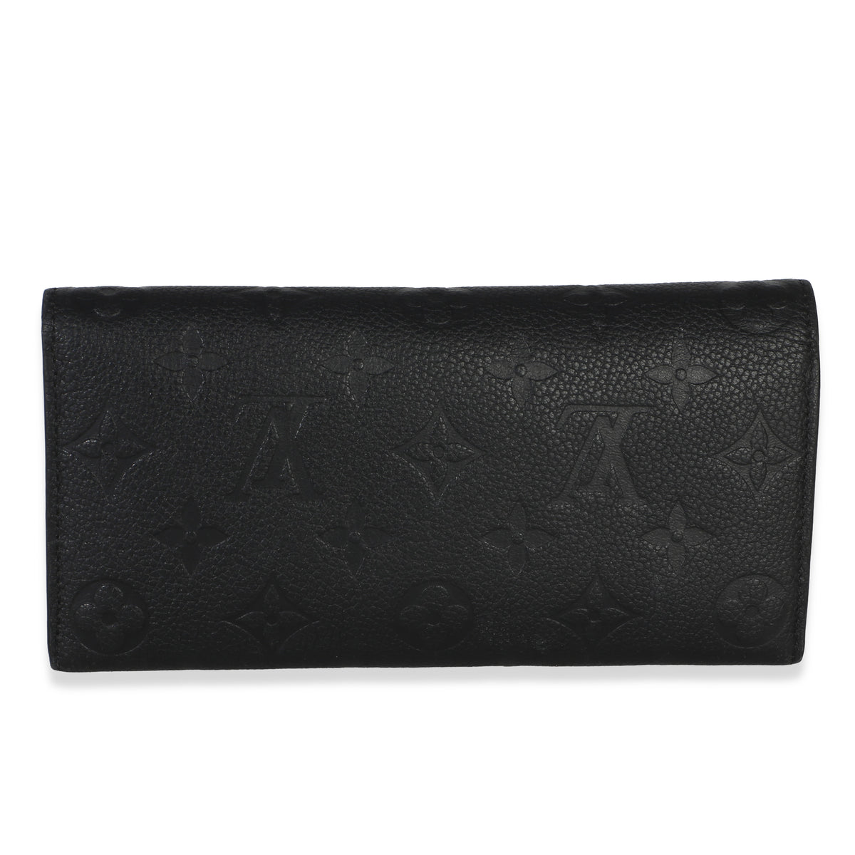 Louis Vuitton Black Dune Monogram Empreinte Emilie Wallet Wallet bv