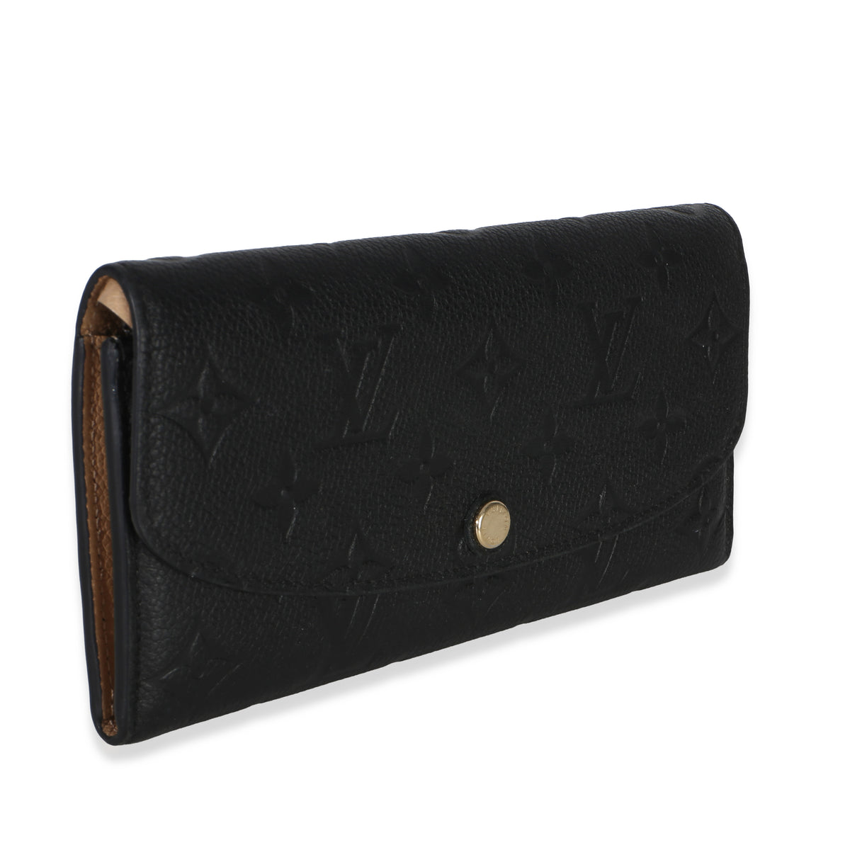 Louis Vuitton Black Dune Monogram Empreinte Emilie Wallet Wallet pv