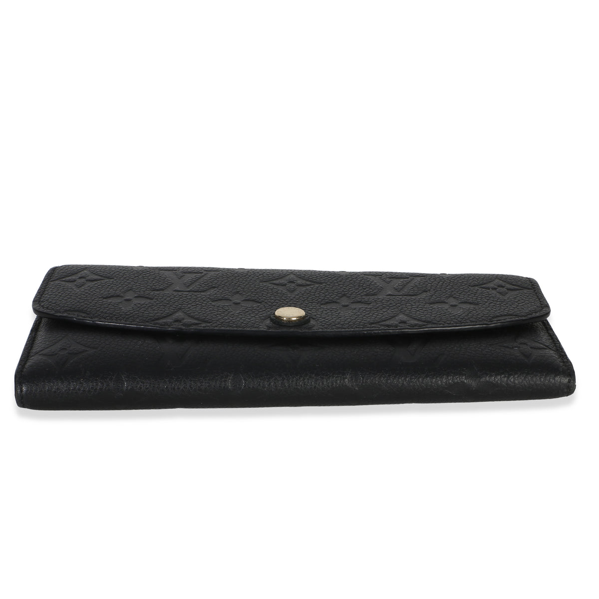Louis Vuitton Black Dune Monogram Empreinte Emilie Wallet Wallet stamp