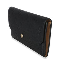 Louis Vuitton Black Dune Monogram Empreinte Emilie Wallet Wallet sv