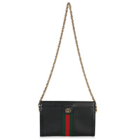 Gucci Black Calfskin GG Ophidia Small Web Chain Bag Handbag av