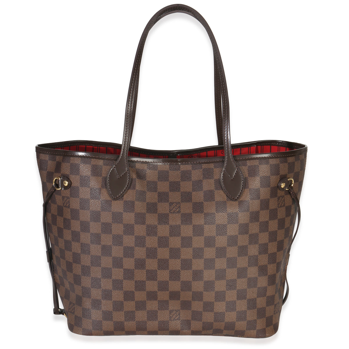 Louis Vuitton Damier Ebene Canvas Neverfull MM Handbag fv