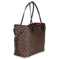 Louis Vuitton Damier Ebene Canvas Neverfull MM Handbag pv