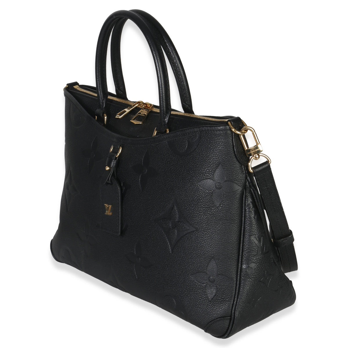 Louis Vuitton Black Monogram Empreinte Trianon MM Handbag sv