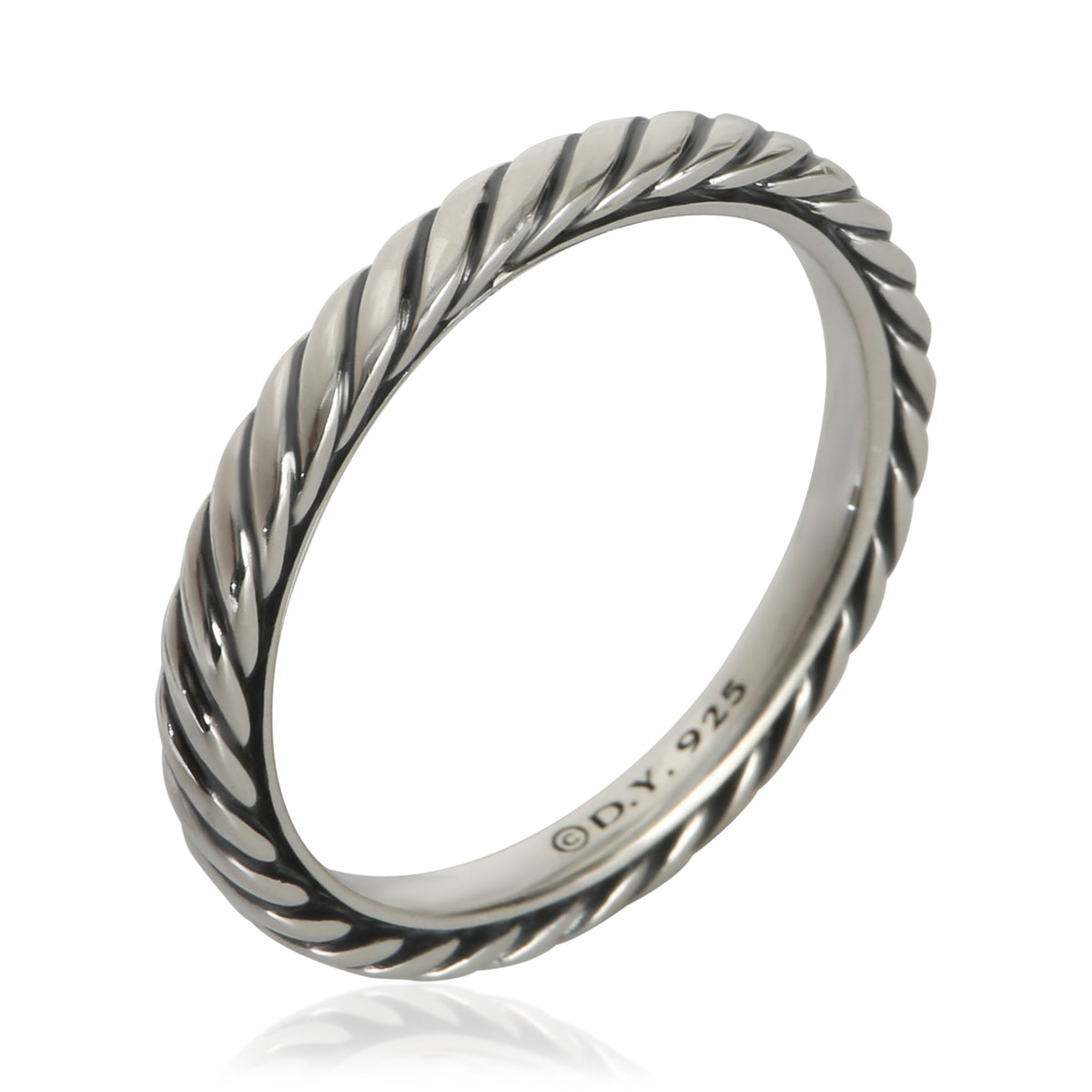 David Yurman Sterling Silver  Cable Ring bv