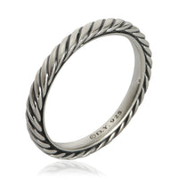David Yurman Sterling Silver  Cable Ring bv