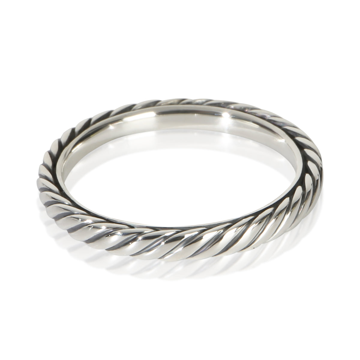 David Yurman Sterling Silver  Cable Ring pv