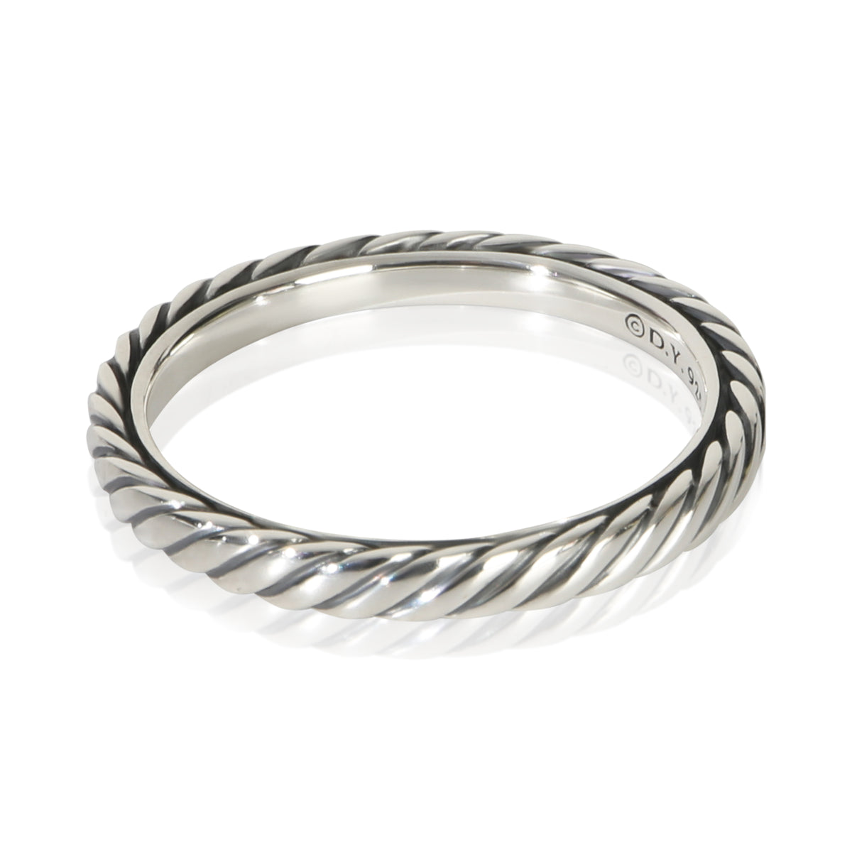 David Yurman Sterling Silver  Cable Ring sv
