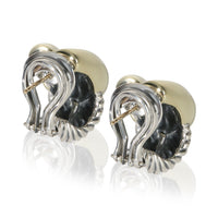 David Yurman Yellow Gold & Sterling Silver  Labyrinth Earrings pv