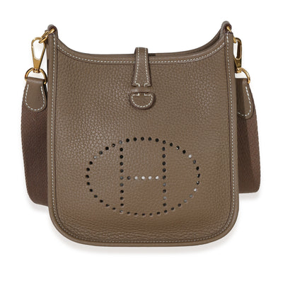 Hermès Etoupe Mini Evelyne 16 TPM GHW Handbag id