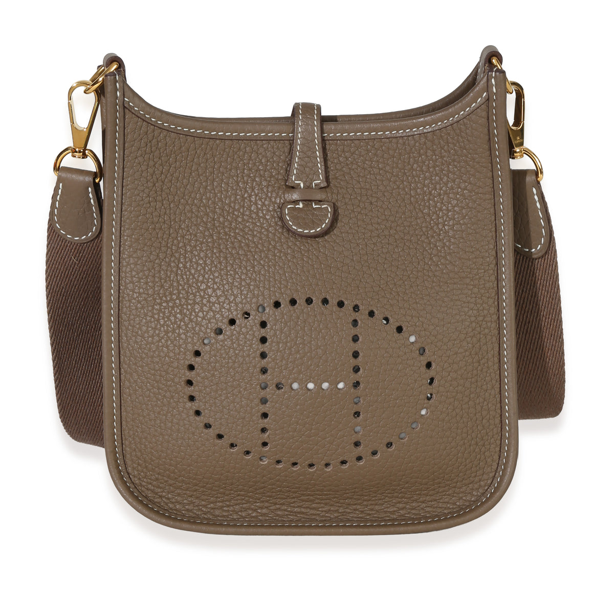 Hermès Etoupe Mini Evelyne 16 TPM GHW Handbag id