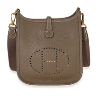Hermès Etoupe Mini Evelyne 16 TPM GHW Handbag id