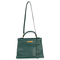 Hermès Vert Anglais Ardennes Kelly 28 GHW Handbag av