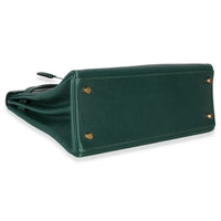 Hermès Vert Anglais Ardennes Kelly 28 GHW Handbag clasp
