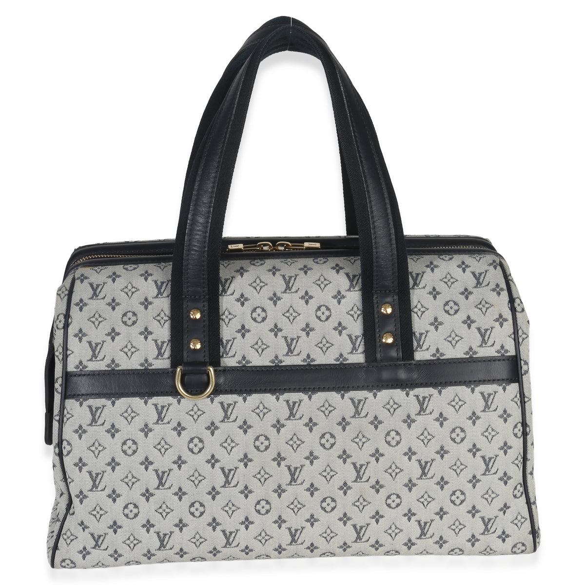 Louis Vuitton Navy Mini Lin Josephine GM Shoulder Bag Handbag bv