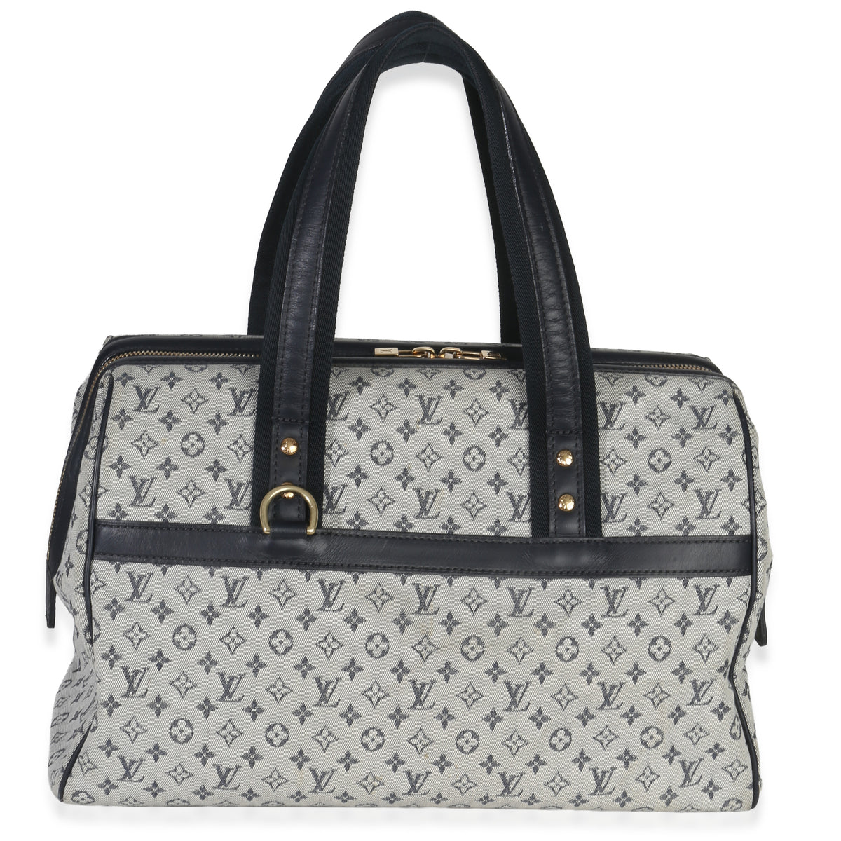 Louis Vuitton Navy Mini Lin Josephine GM Shoulder Bag Handbag fv