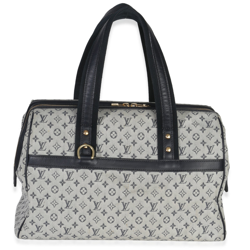 Louis Vuitton Navy Mini Lin Josephine GM Shoulder Bag Handbag fv