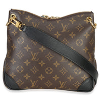 Louis Vuitton Black Monogram Canvas Odeon PM NM Handbag bv