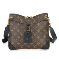 Louis Vuitton Black Monogram Canvas Odeon PM NM Handbag fv