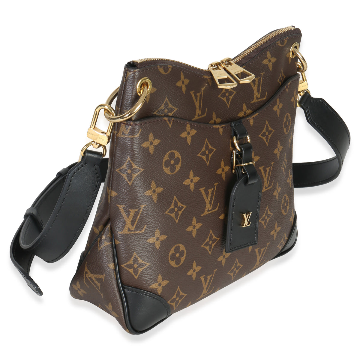 Louis Vuitton Black Monogram Canvas Odeon PM NM Handbag pv